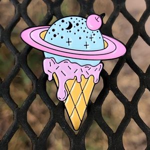 Planet Ice Cream Magical Space Pin